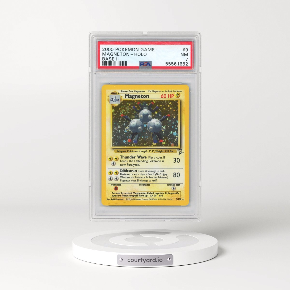 2000 Pokémon Game Base II #9 Magneton - Holo (PSA 7 NM)