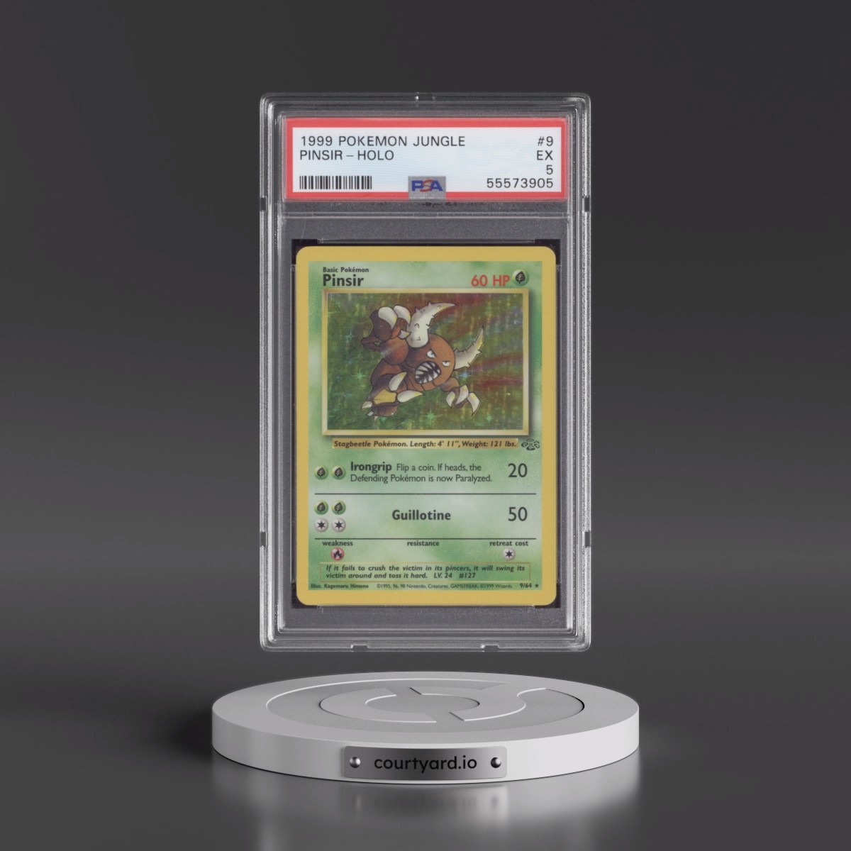 1999 Pokémon Jungle #9 Pinsir - Holo (PSA 5 EX)