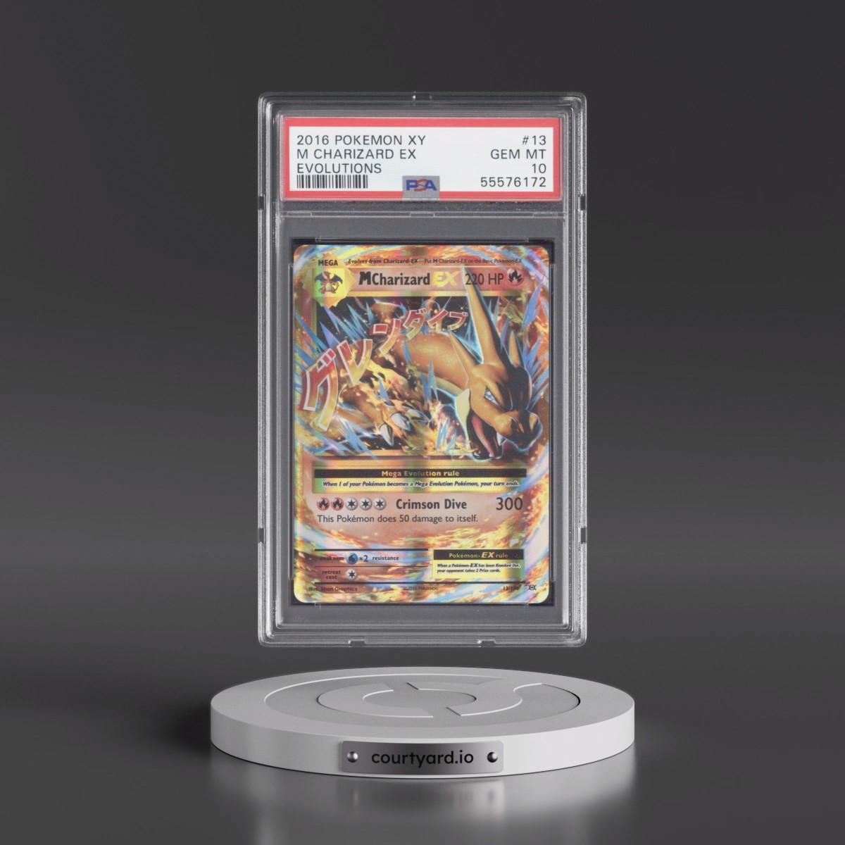 2016 Pokémon XY Evolutions #13 M Charizard EX - Holo (PSA 10 GEM MINT)