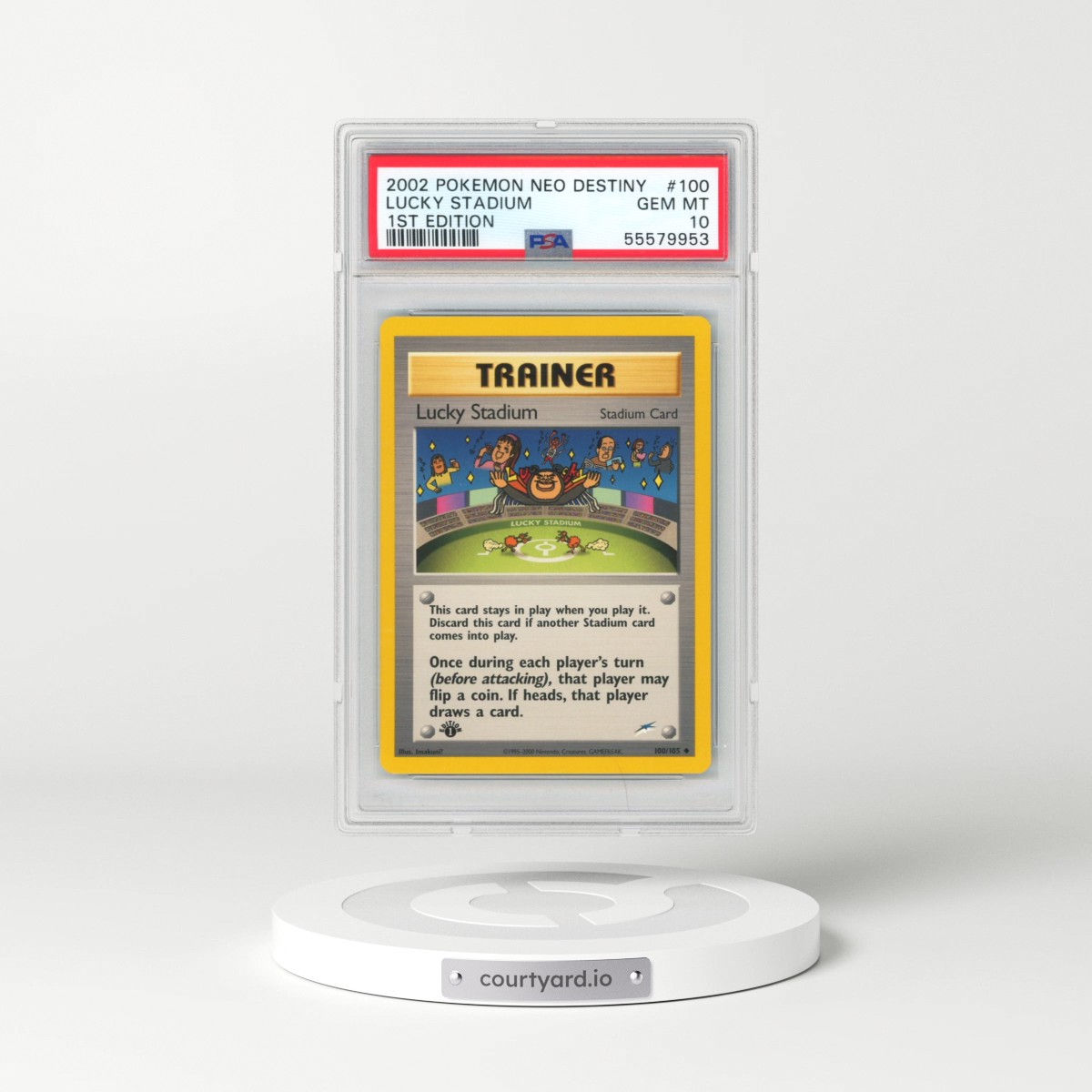 2002 Pokémon Neo Destiny #100 Lucky Stadium - 1st Edition (PSA 10 GEM MINT)