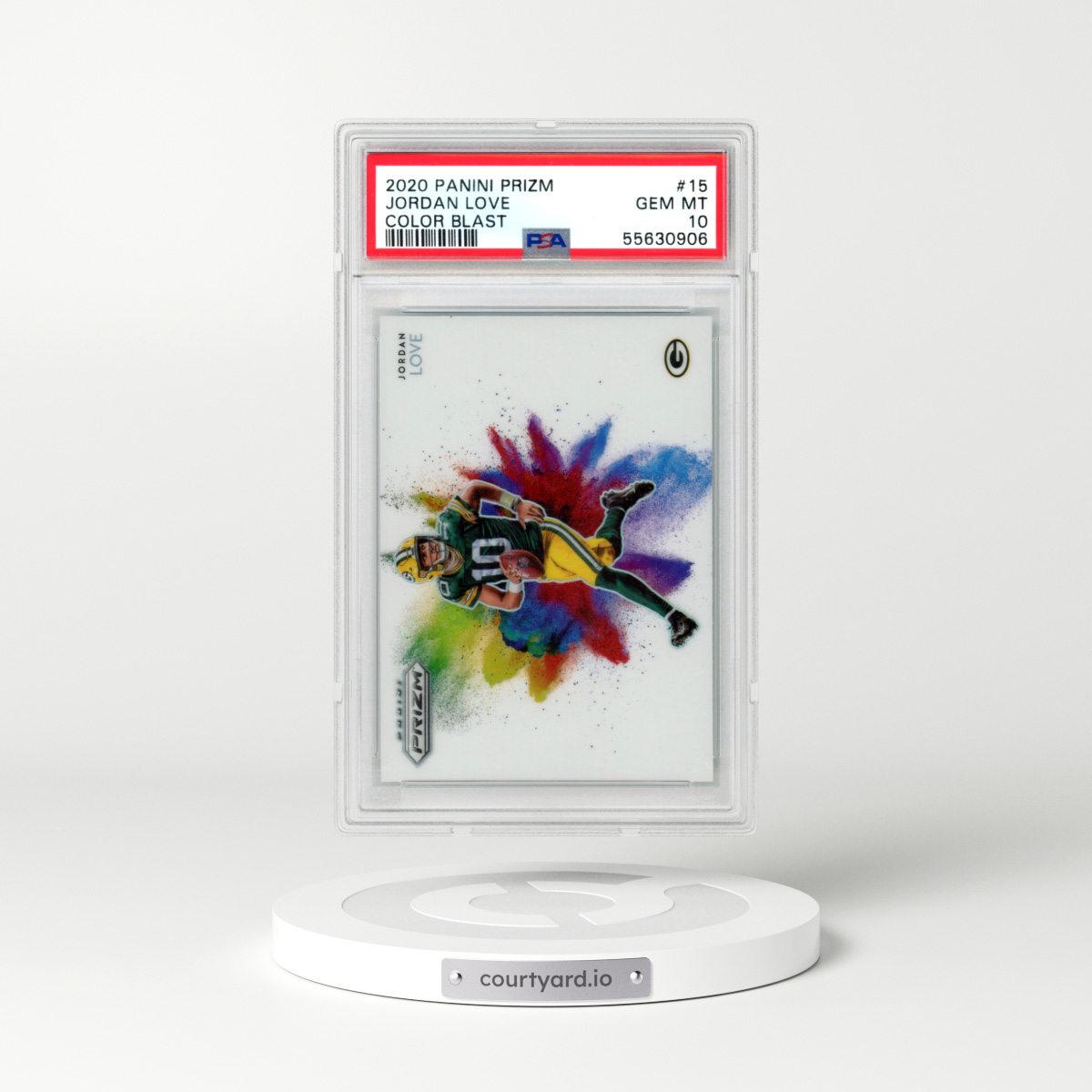 2020 Panini Prizm Color Blast #15 Jordan Love (PSA 10 GEM MINT)