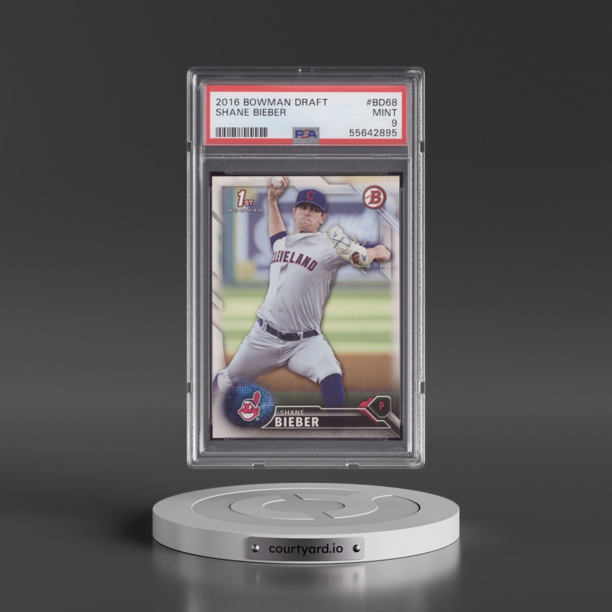 2016 Bowman Draft #BD68 Shane Bieber (PSA 9 MINT)
