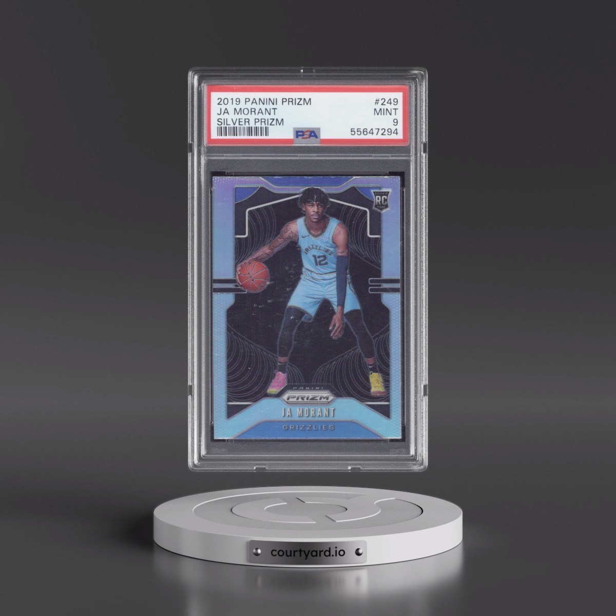 2019 Panini Prizm #249 Ja Morant - Silver Prizm (PSA 9 MINT)