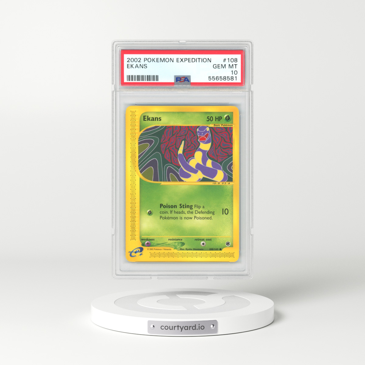 2002 Expedition #108 Ekans - e-Card Symbol (PSA 10 GEM MINT)