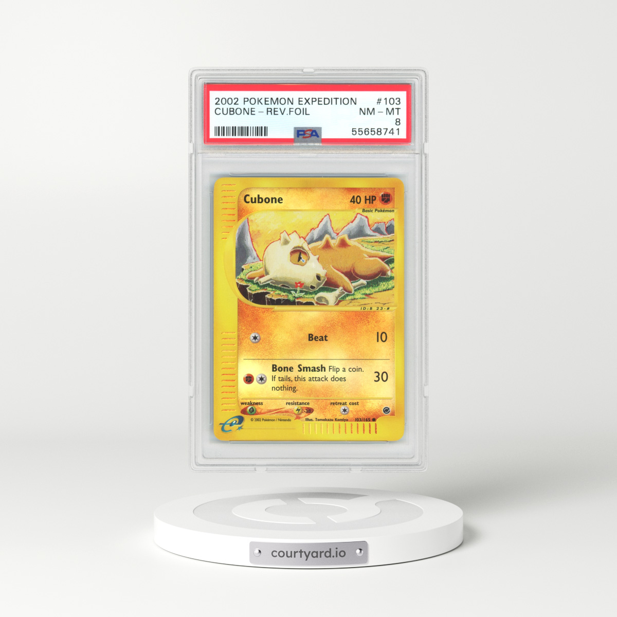 2002 Expedition #103 Cubone - Holo (PSA 8 NM-MT)