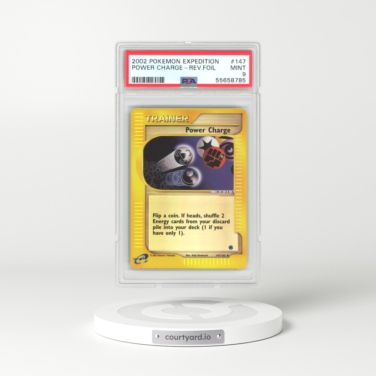 2002 Expedition #147 Power Charge - Holo e-Card Symbol (PSA 9 MINT)