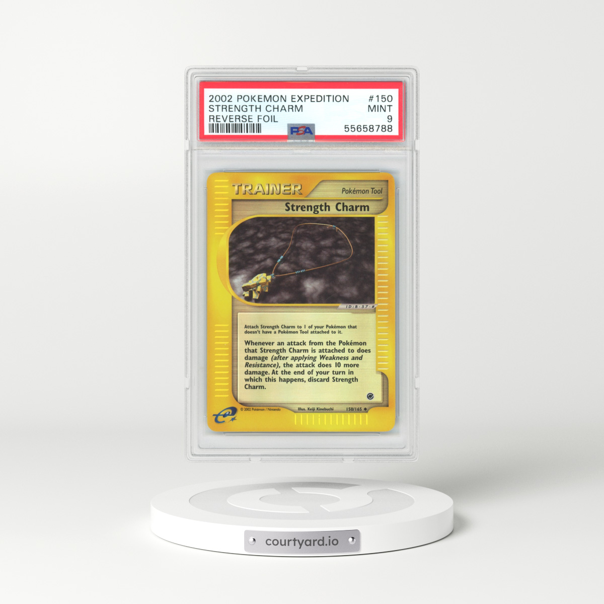 2002 Expedition #150 Strength Charm - Holo e-Card Symbol (PSA 9 MINT)
