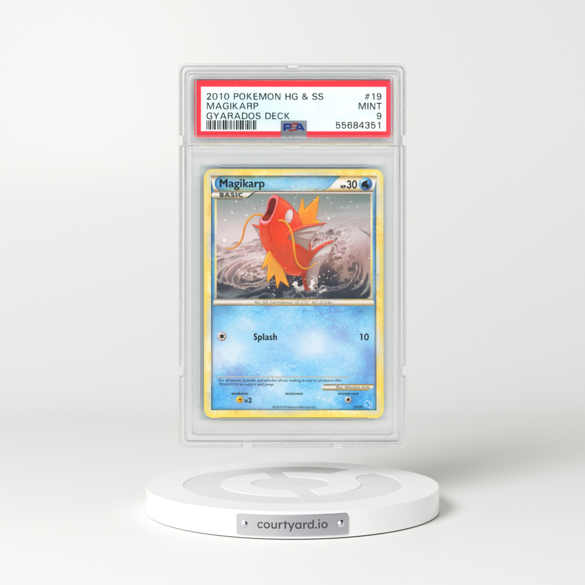 2010 HeartGold SoulSilver #19 Magikarp (PSA 9 MINT)
