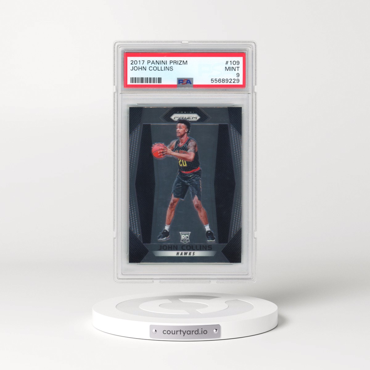 2017 Panini Prizm #109 John Collins (PSA 9 MINT)