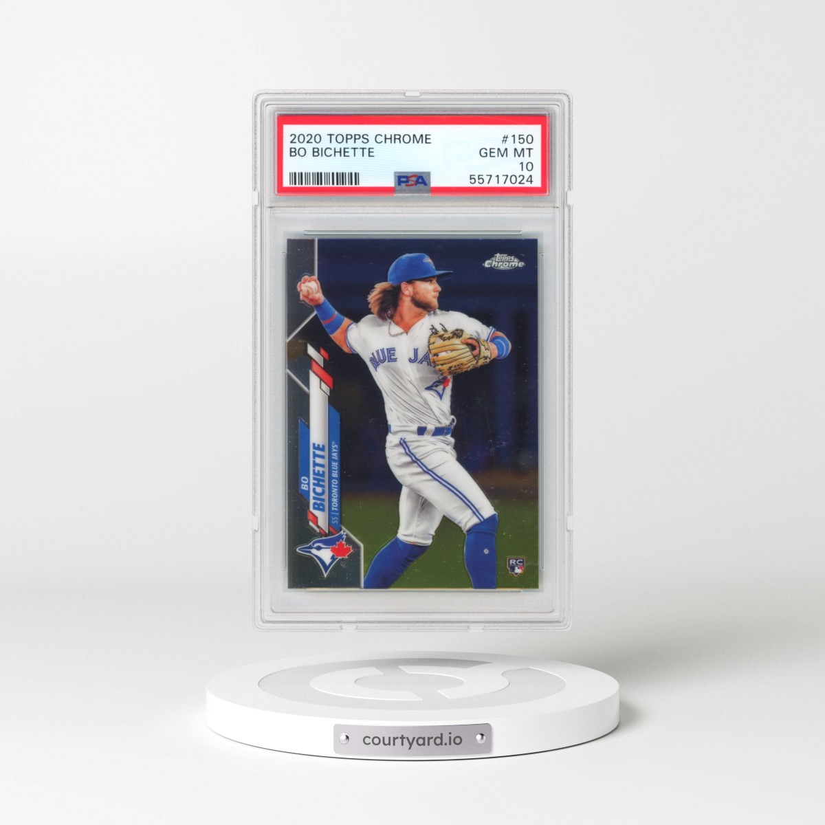 2020 Topps Chrome #150 Bo Bichette (PSA 10 GEM MINT)