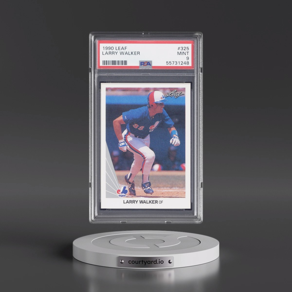 1990 Leaf Larry Walker #325 PSA 9