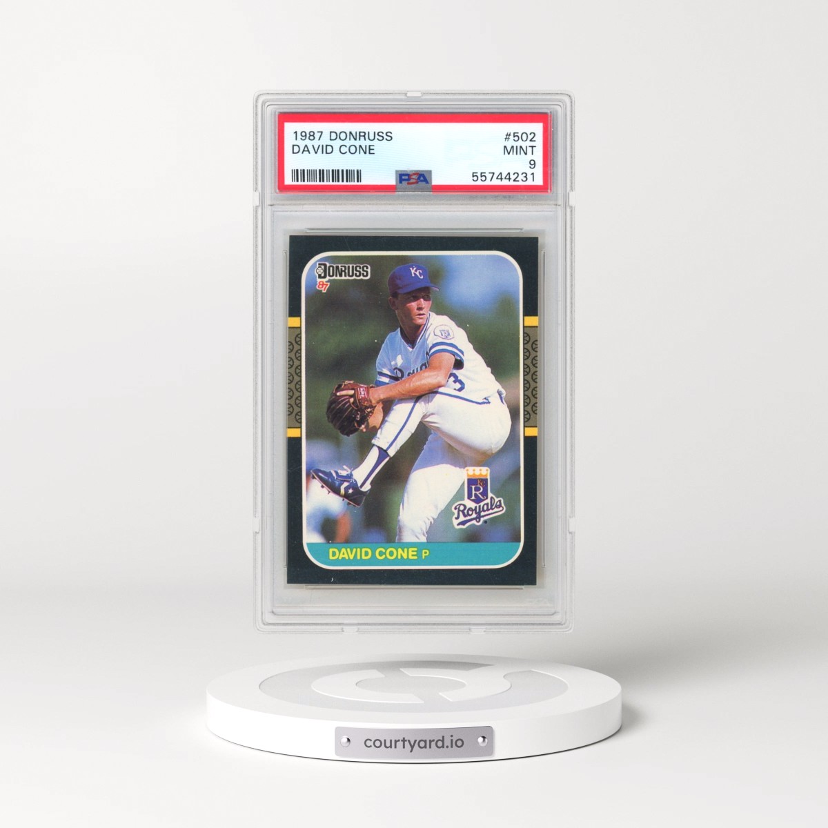1987 Donruss #502 David Cone (PSA 9 MINT)