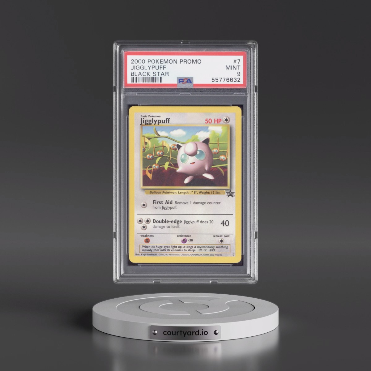 2000 Pokémon Promo Black Star #7 Jigglypuff (PSA 9 MINT)