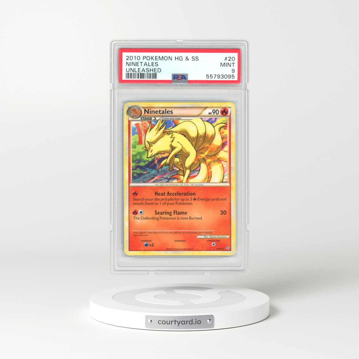 2010 HS Unleashed #20 Ninetales (PSA 9 MINT)