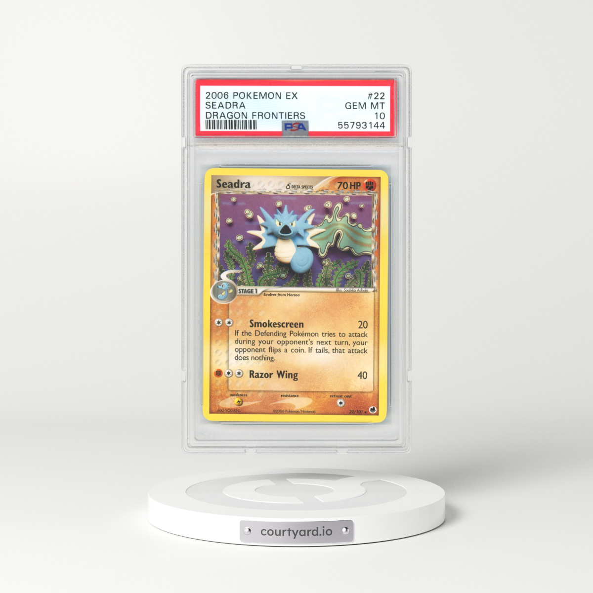 2006 EX Dragon Frontiers #22 Seadra (PSA 10 GEM MINT)