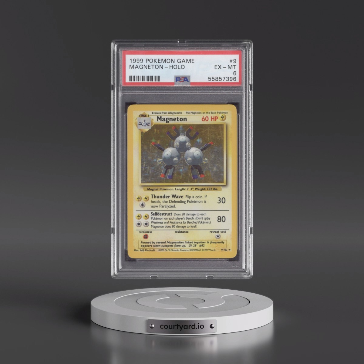 1999 Pokémon Game #9 Magneton - Holo (PSA 6 EX-MT)