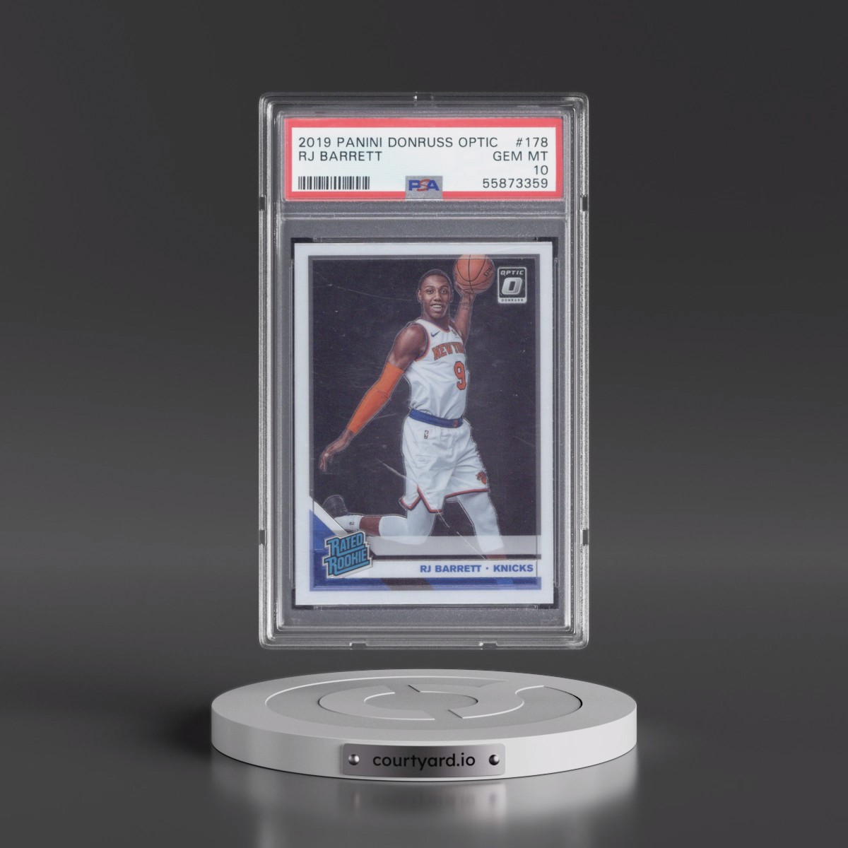 2019 Panini Donruss Optic #178 RJ Barrett (PSA 10 GEM MINT)