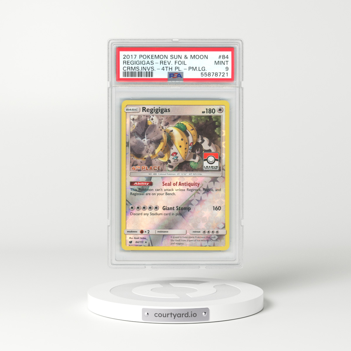 2017 Sun & Moon #84 Regigigas - Holo (PSA 9 MINT)