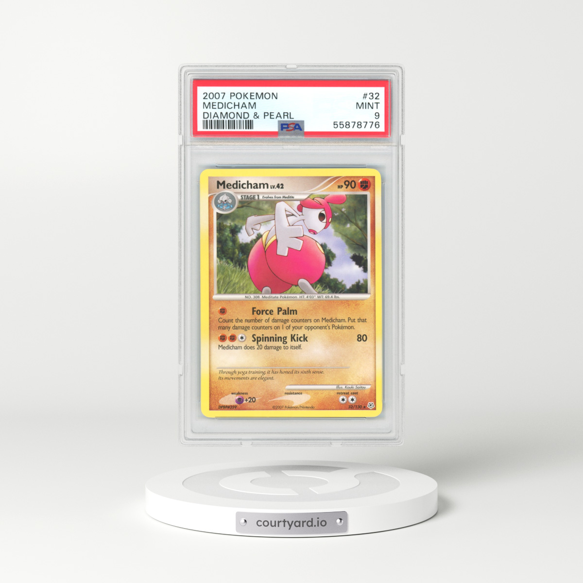 2007 Diamond & Pearl #32 Medicham (PSA 9 MINT)