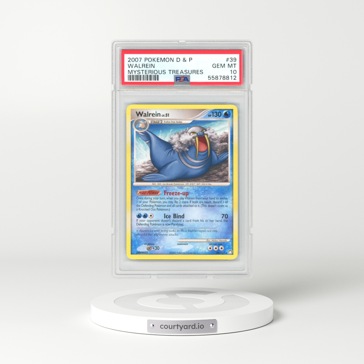 2007 Mysterious Treasures #39 Walrein (PSA 10 GEM MINT)