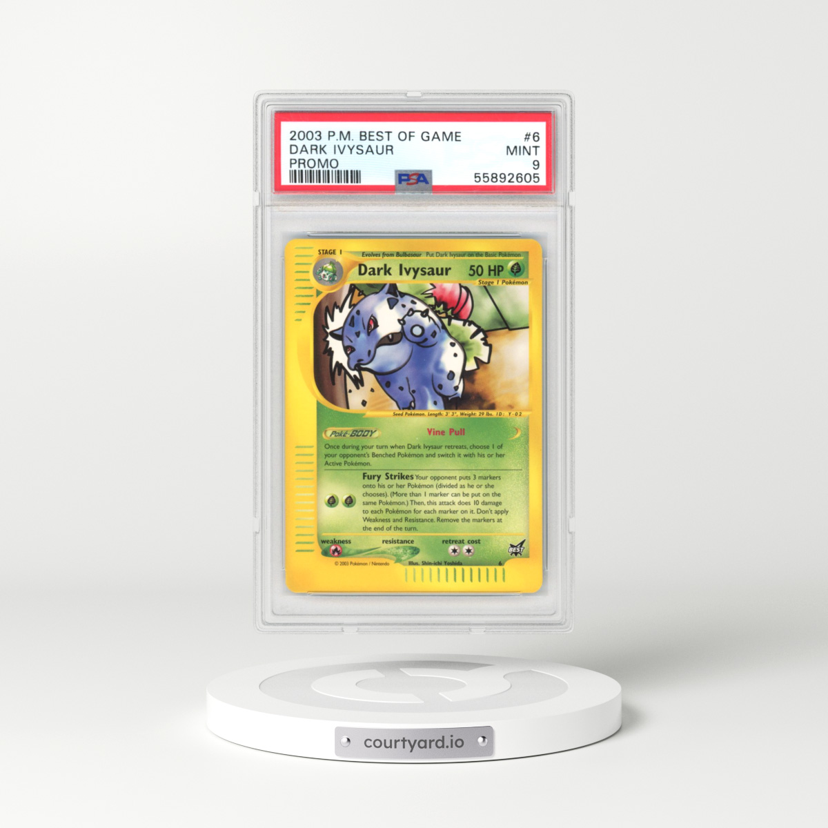 2003 Pokémon Best of Game Promo #6 Dark Ivysaur (PSA 9 MINT)
