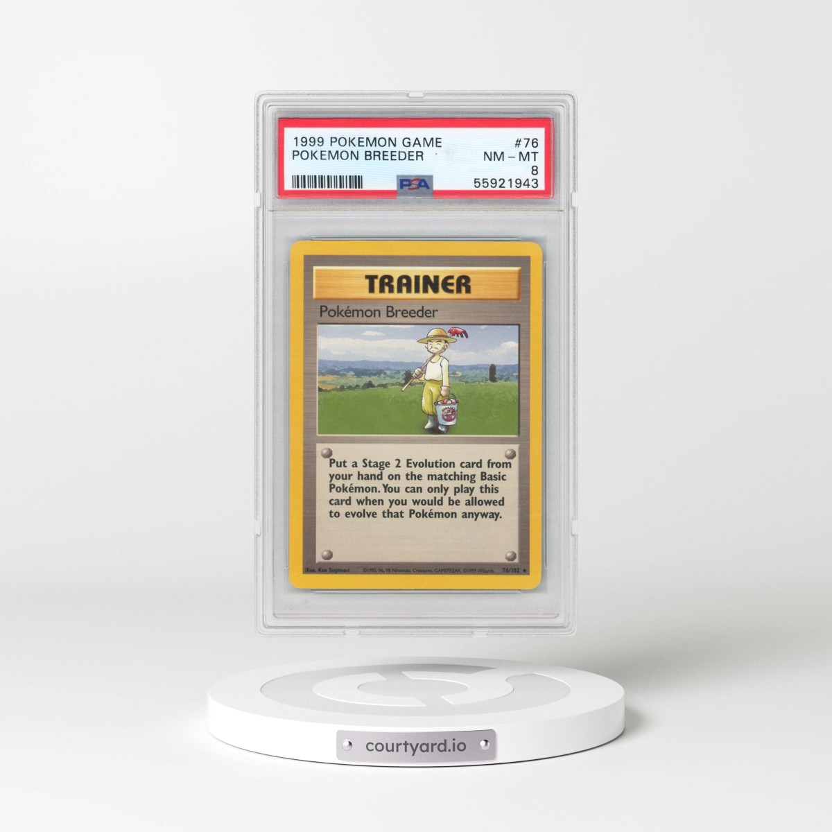 1999 Pokémon Game #76 Pokemon Breeder (PSA 8 NM-MT)