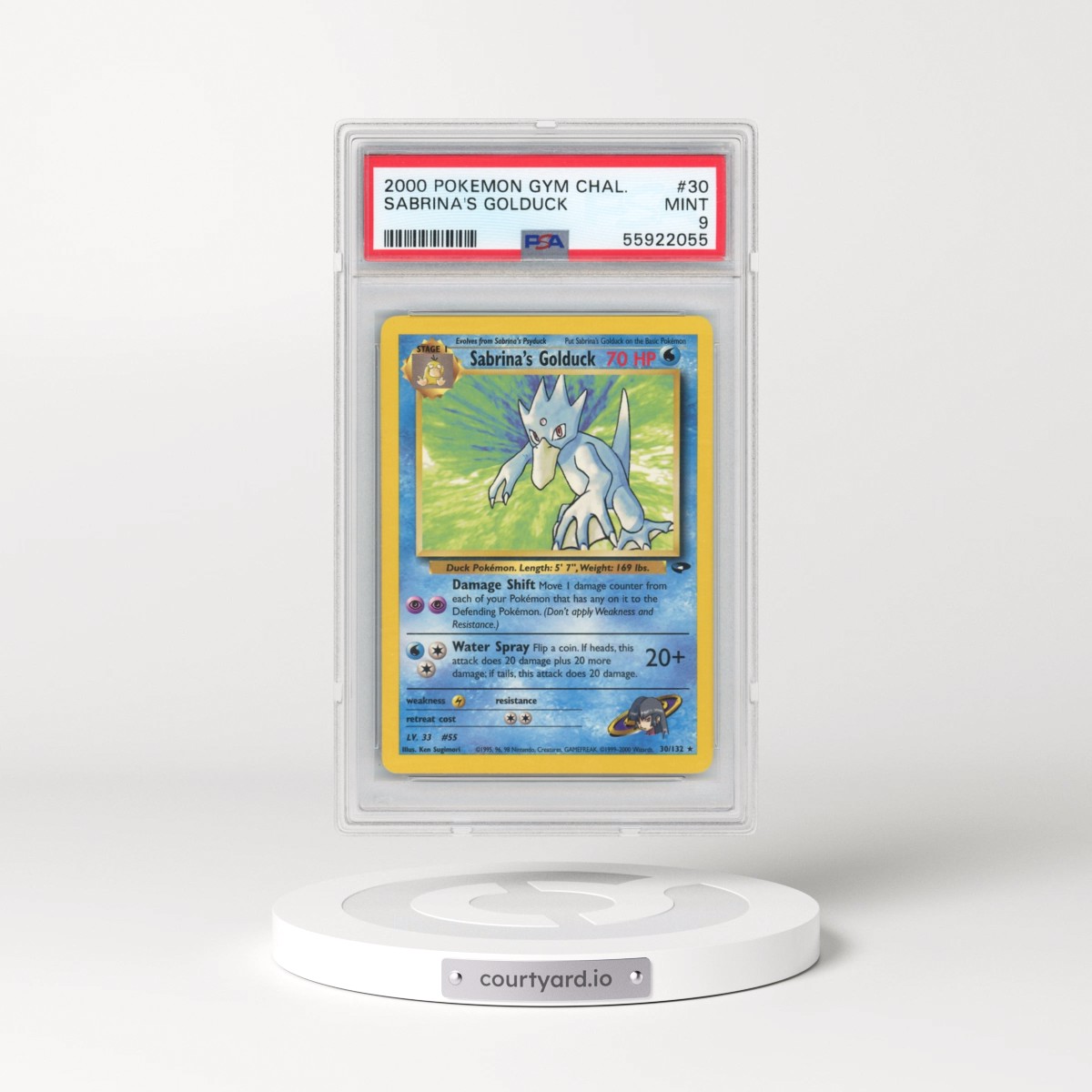 2000 Pokémon Gym Challenge #30 Sabrina's Golduck (PSA 9 MINT)