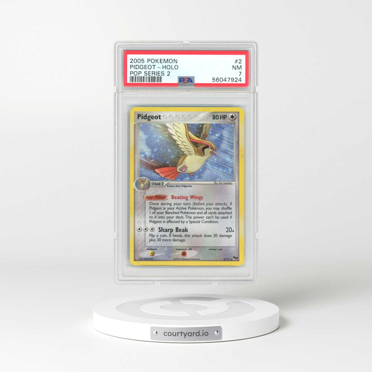 2005 POP Series 2 #2 Pidgeot - Holo (PSA 7 NM)