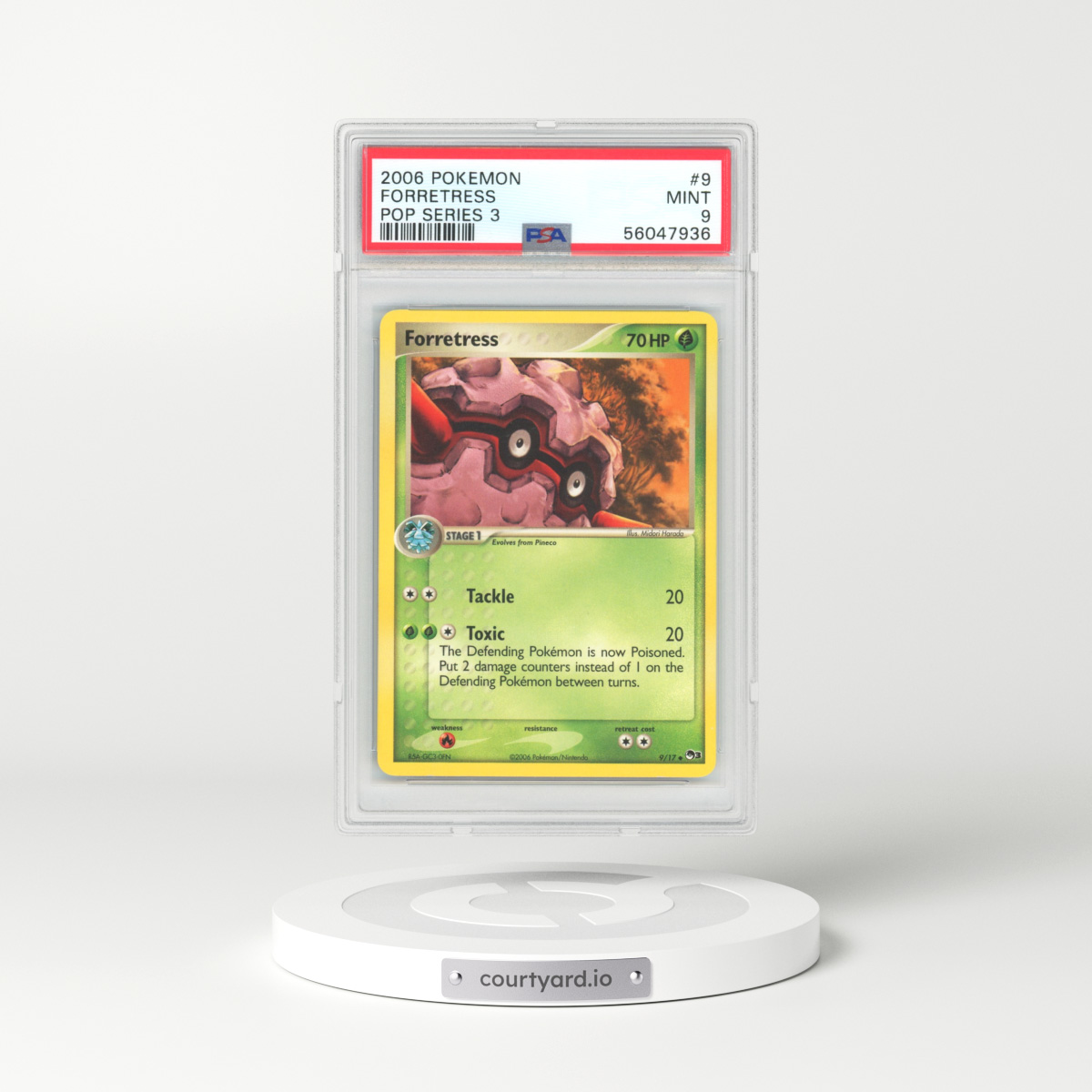 2006 Pop Series 3 #9 Forretress (PSA 9 MINT)