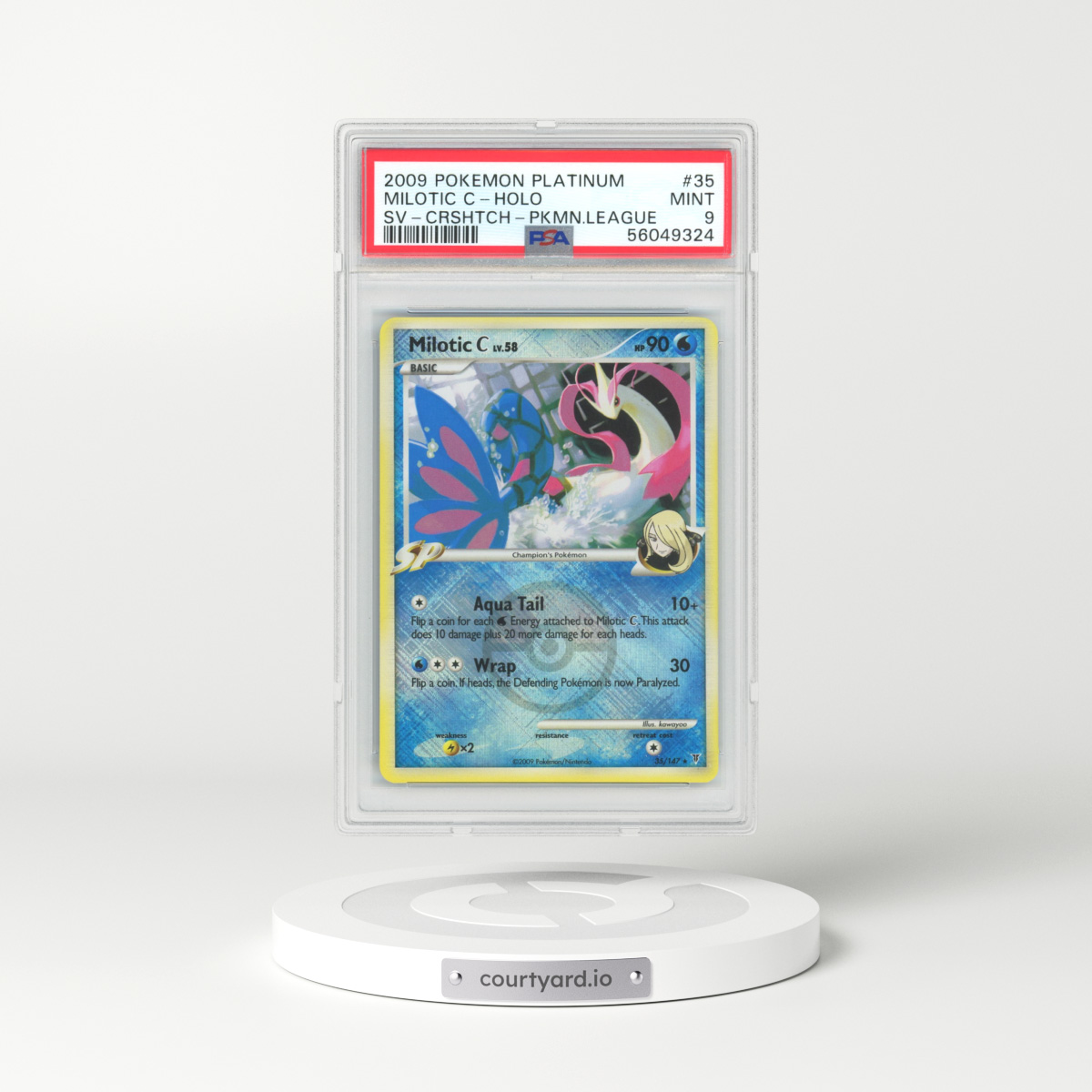 2009 Platinum - Supreme Victors #35 Milotic C - Holo (PSA 9 MINT)