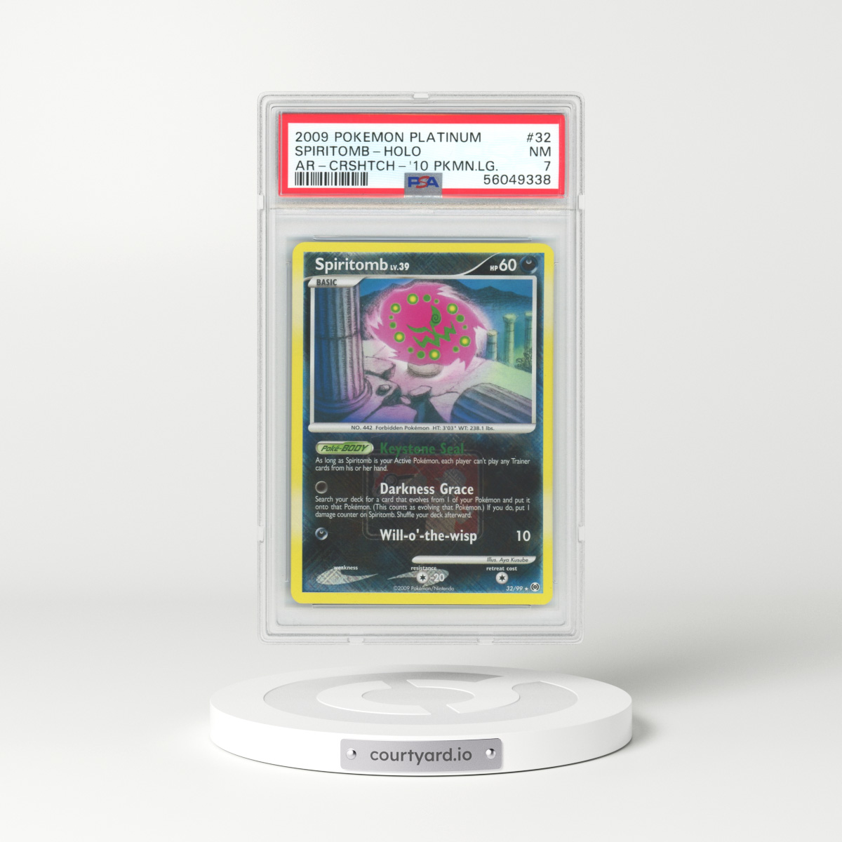 2009 Platinum - Arceus #32 Spiritomb - Holo (PSA 7 NM)