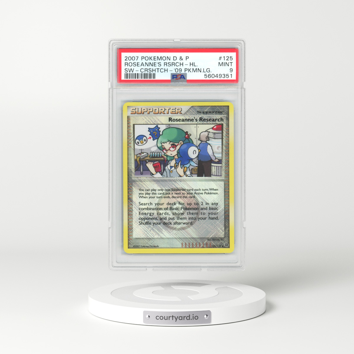 2007 Secret Wonders #125 Roseanne's Research - Holo (PSA 9 MINT)