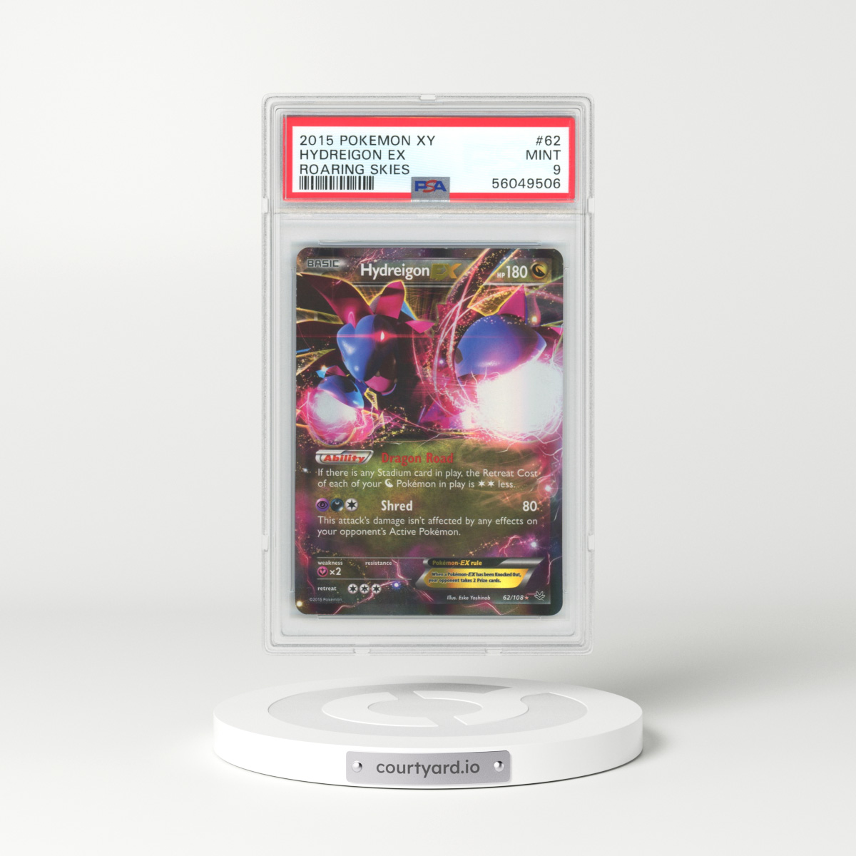 2015 Roaring Skies #62 Hydreigon EX - Holo (PSA 9 MINT)