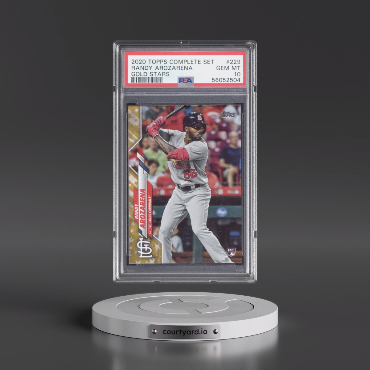 2020 Topps Complete Set Randy Arozarena - Gold Stars #229 PSA 10