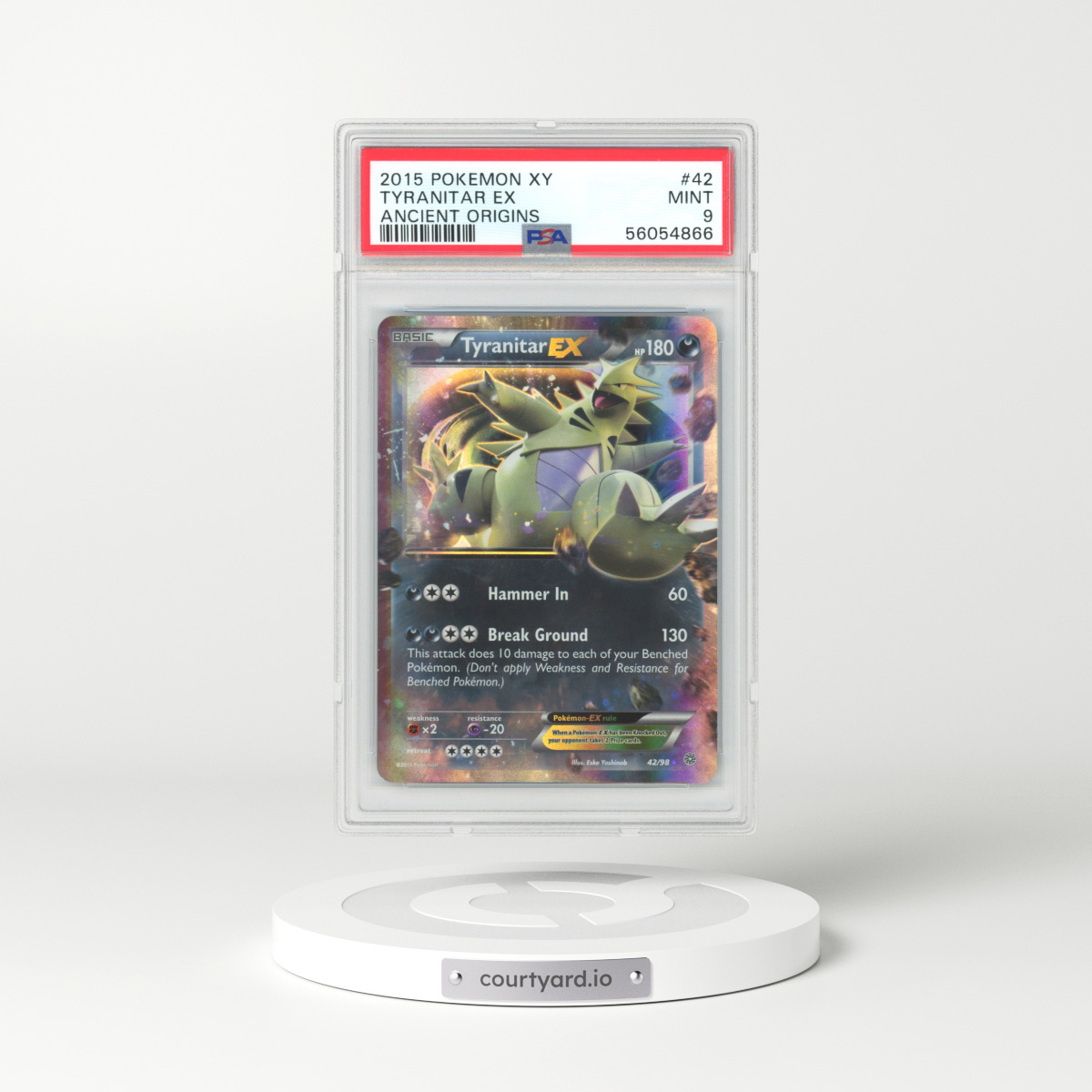 2015 Ancient Origins #42 Tyranitar EX - Holo (PSA 9 MINT)