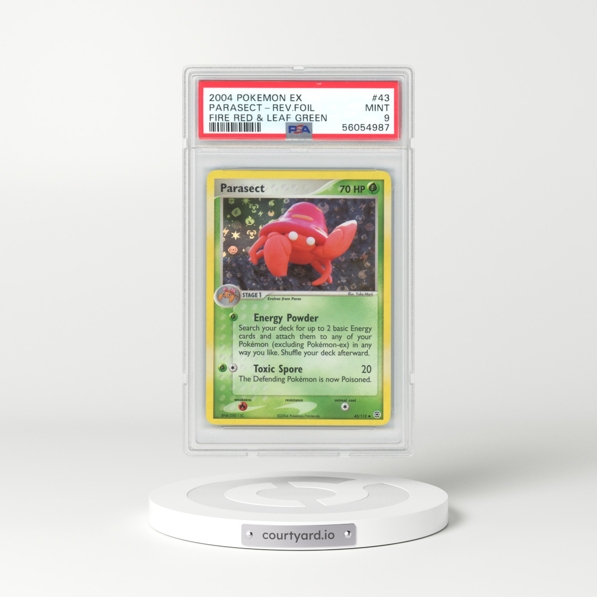 2004 EX FireRed & LeafGreen #43 Parasect - Holo (PSA 9 MINT)