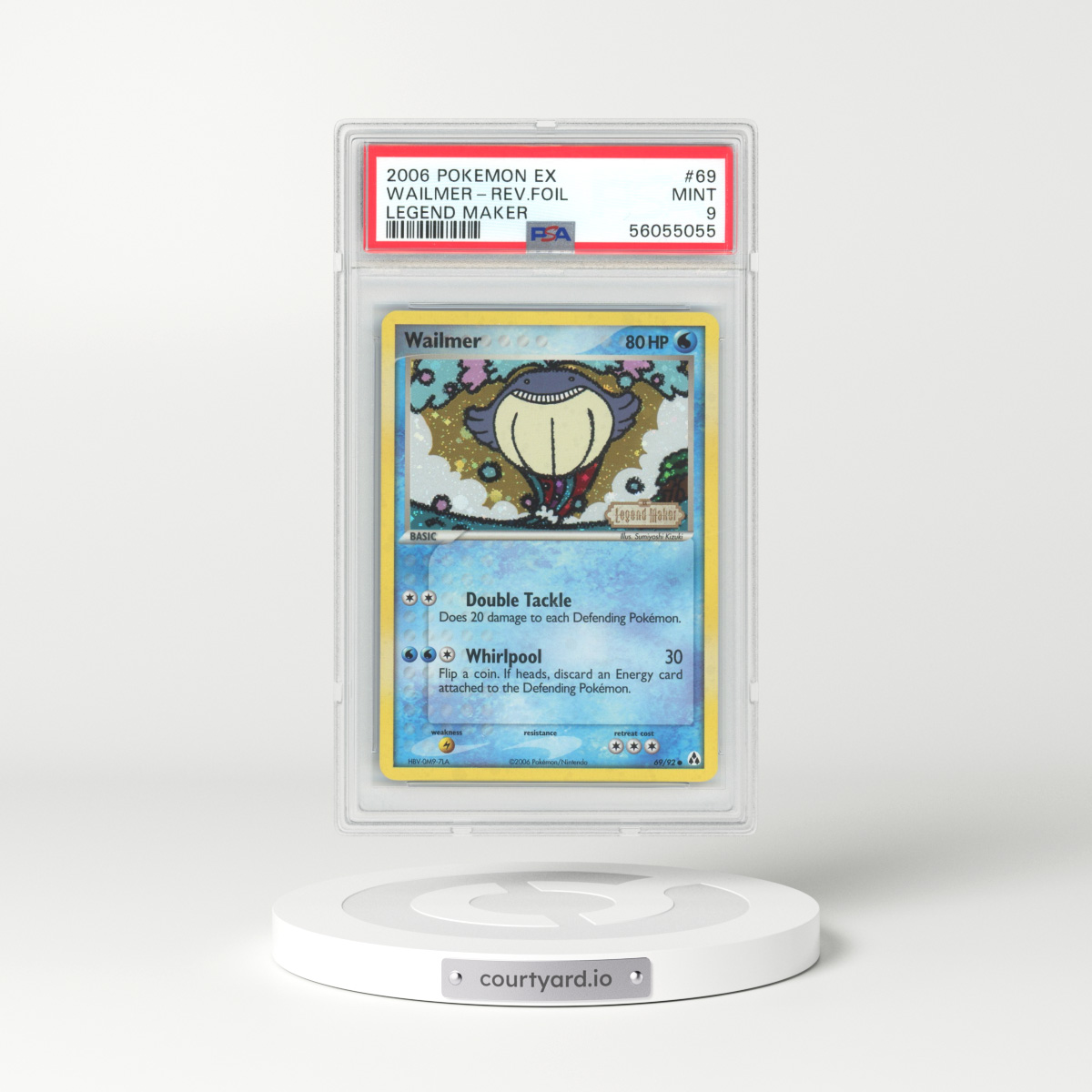2006 EX Legend Maker #69 Wailmer - Holo (PSA 9 MINT)