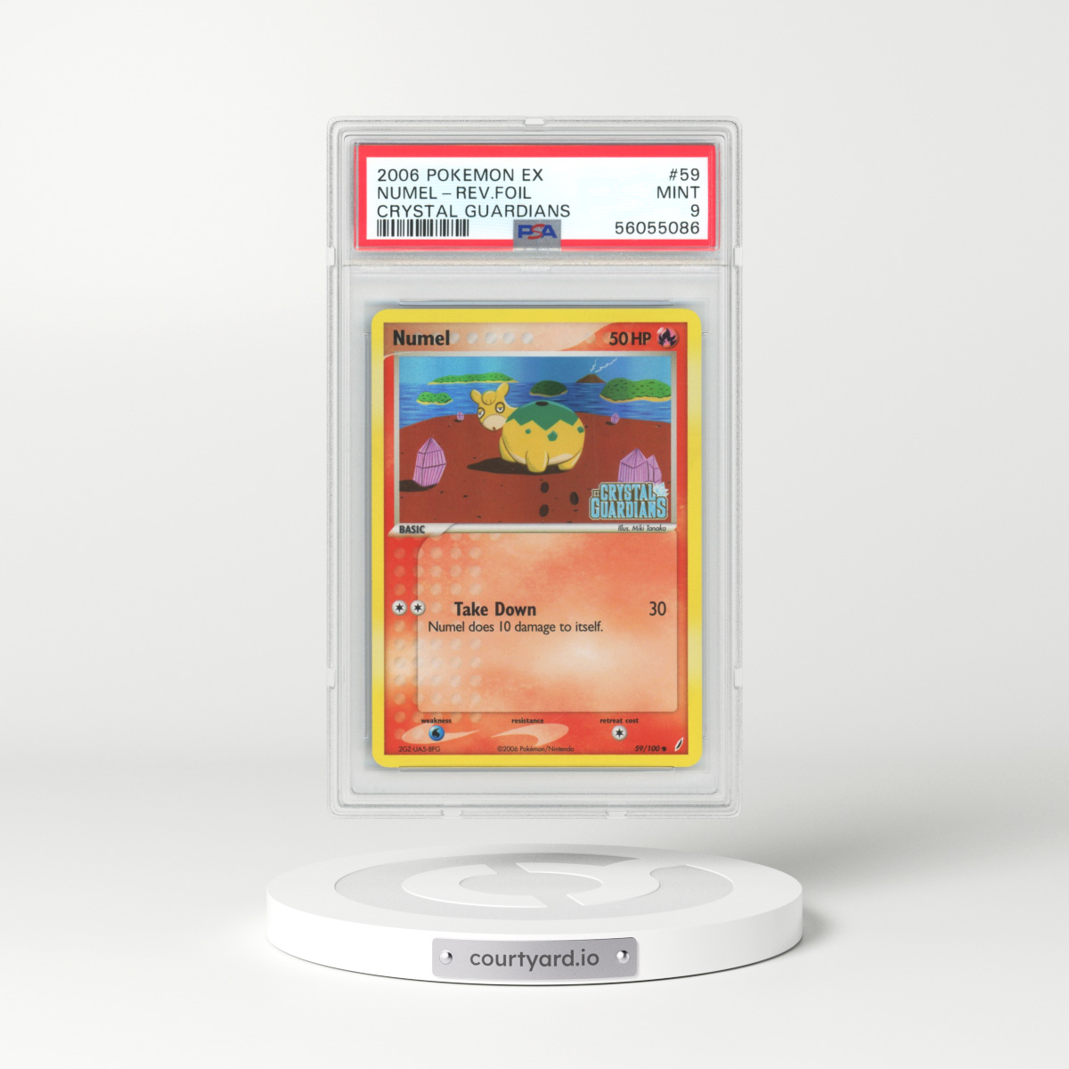 2006 EX Crystal Guardians #59 Numel - Holo (PSA 9 MINT)