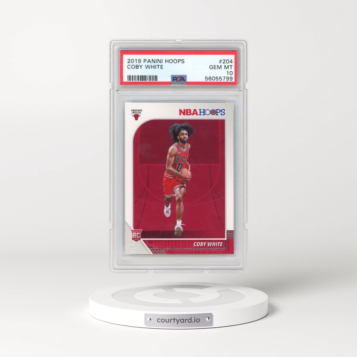 2019 Panini Hoops #204 Coby White (PSA 10 GEM MINT)