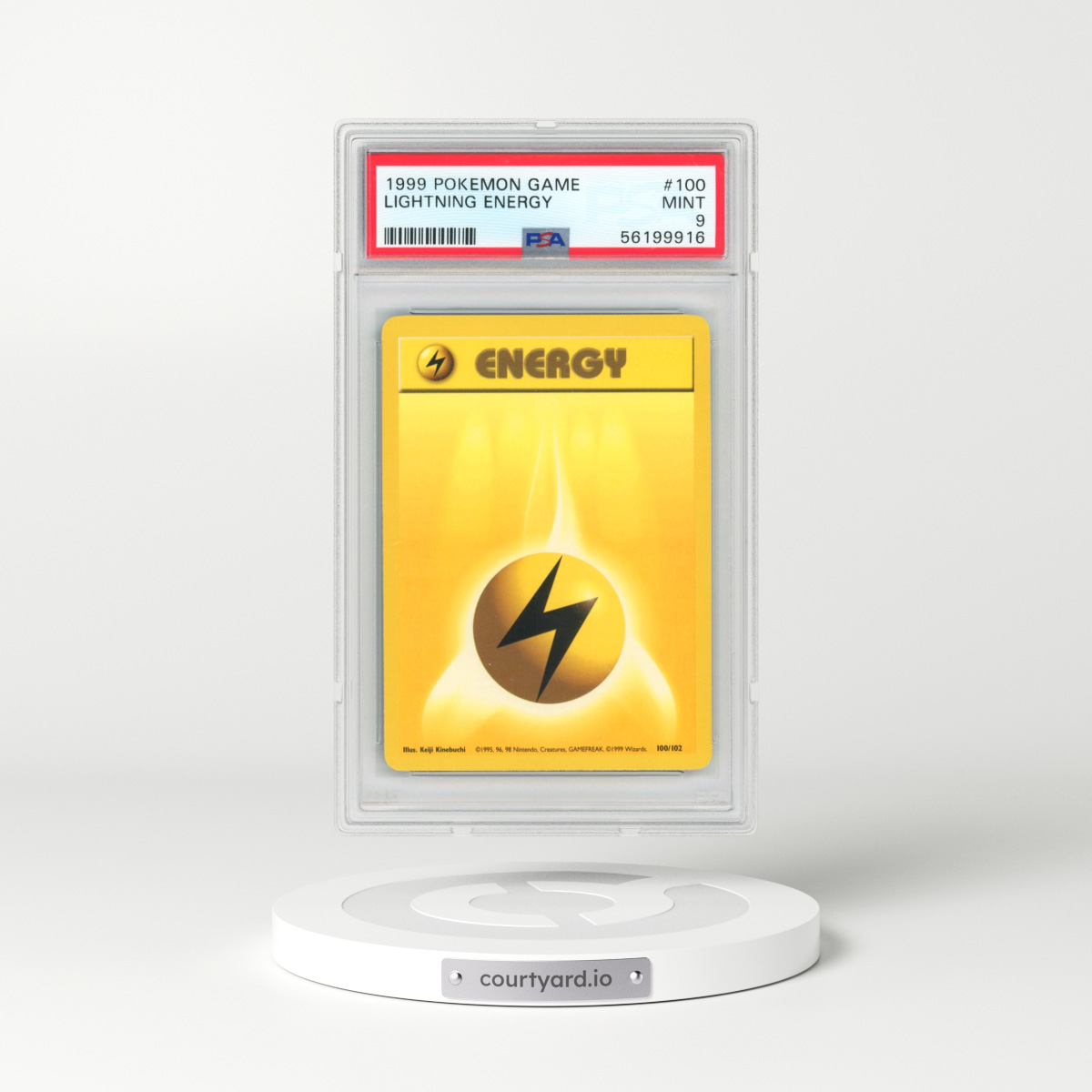 1999 Pokémon Game #100 Lightning Energy (PSA 9 MINT)