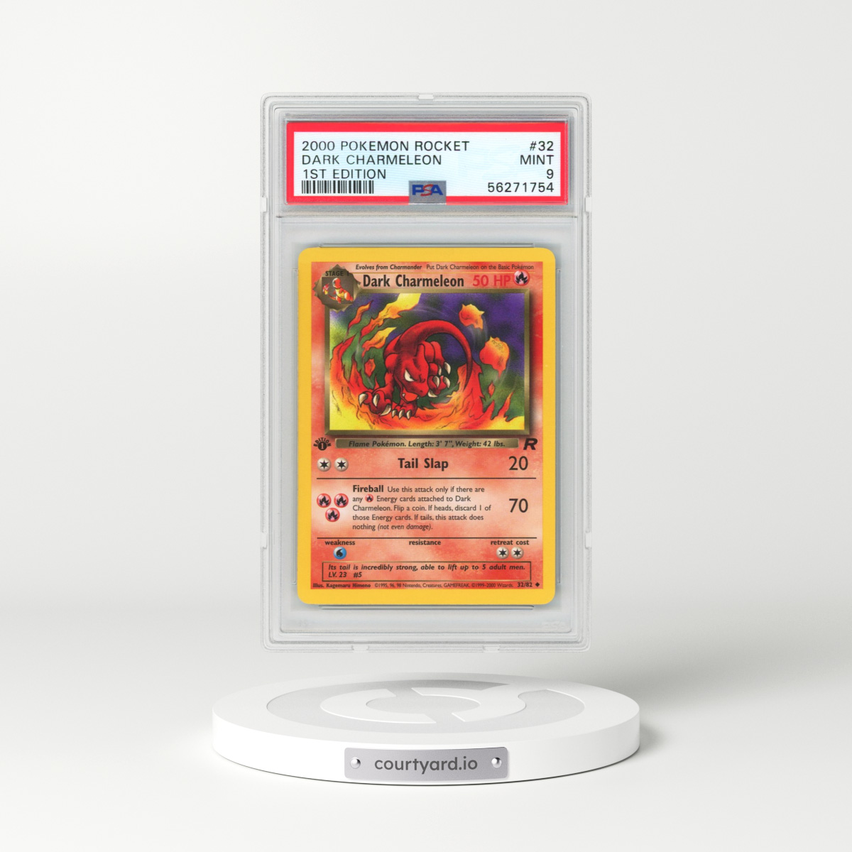 2000 Pokémon Rocket #32 Dark Charmeleon - 1st Edition (PSA 9 MINT)