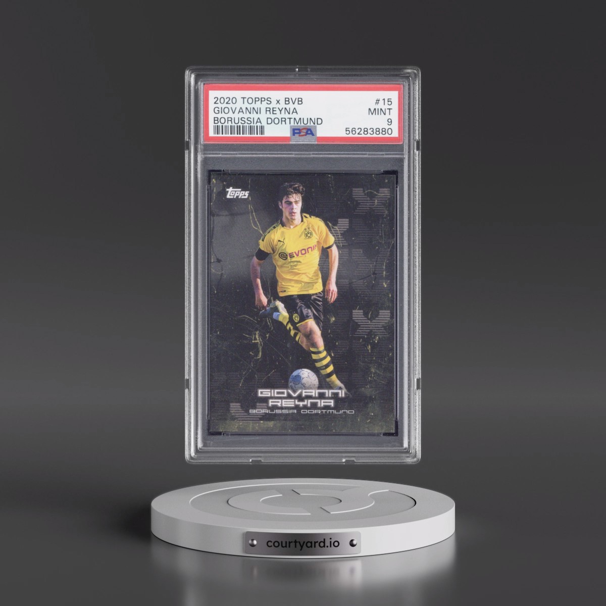 2020 Topps X Bvb Borussia Dortmund #15 Giovanni Reyna (PSA 9 MINT)