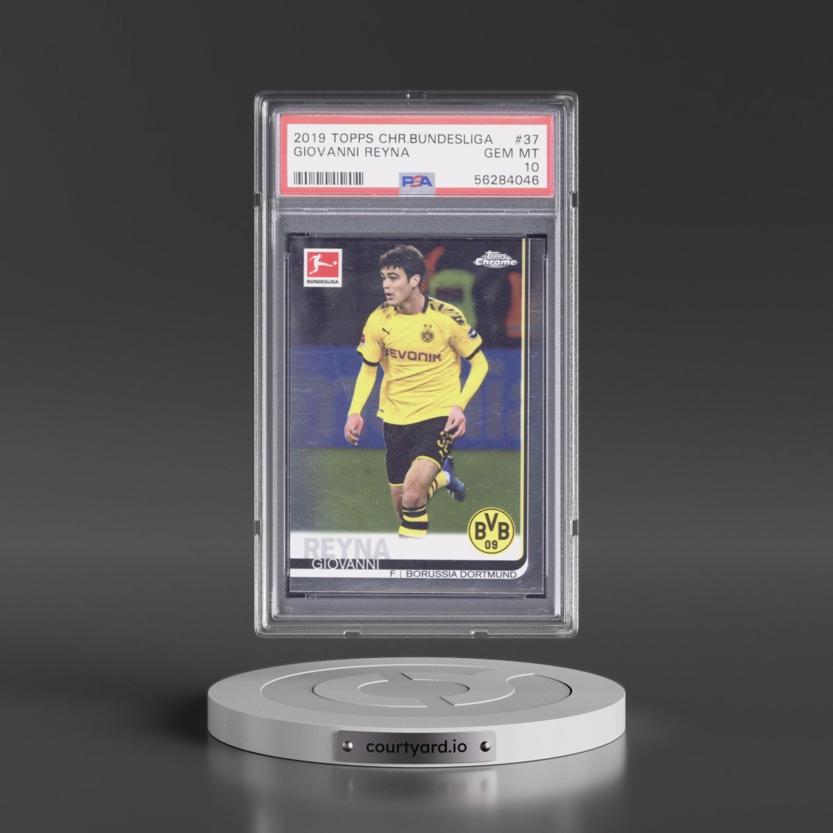 2019 Topps Chrome Bundesliga #37 Giovanni Reyna (PSA 10 GEM MINT)