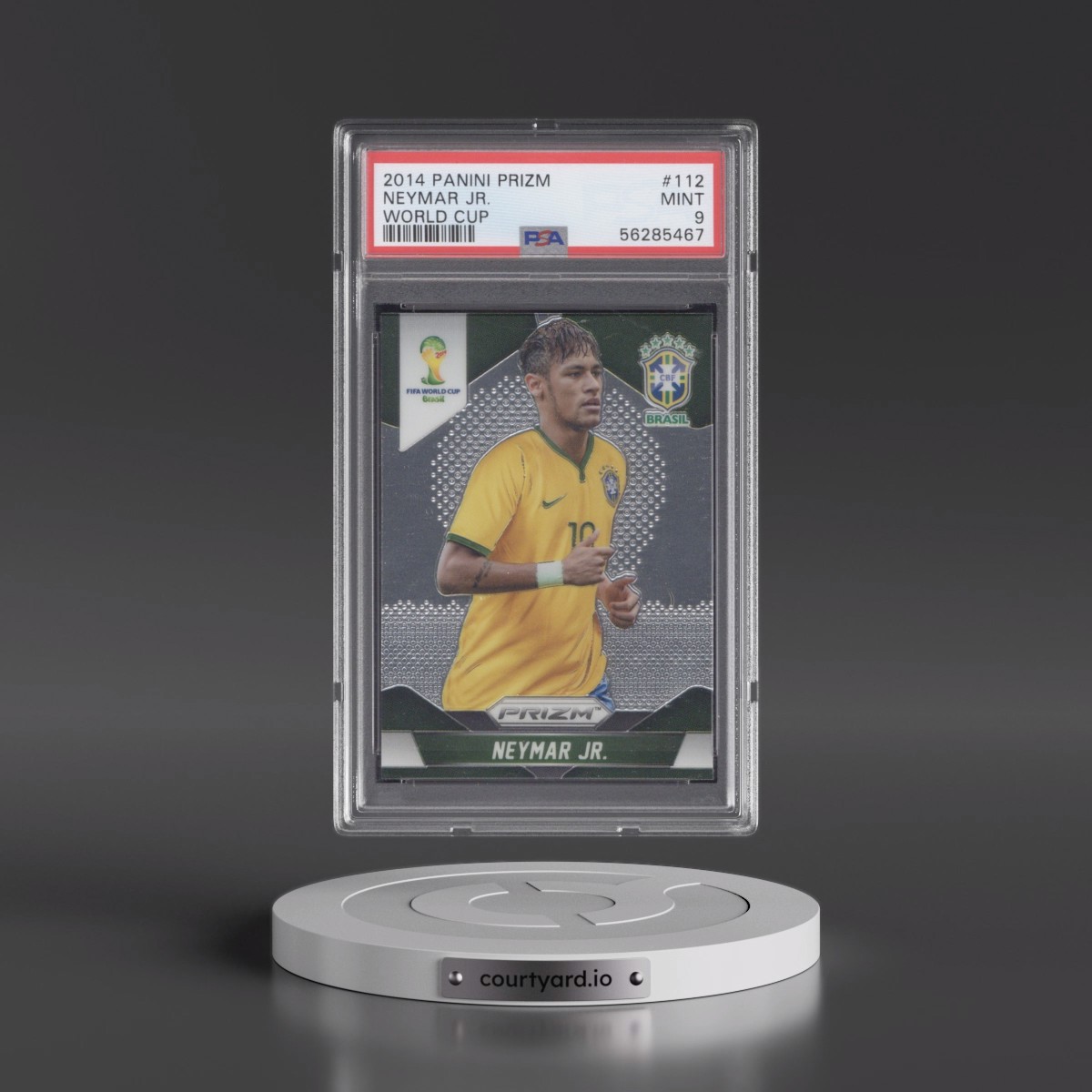 2014 Panini Prizm World Cup #112 Neymar Jr. (PSA 9 MINT)
