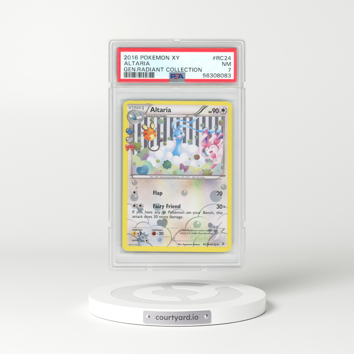 2016 Radiant Collection #RC24 Altaria (PSA 7 NM)