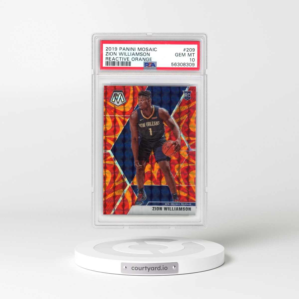 2019 Panini Mosaic #209 Zion Williamson (PSA 10 GEM MINT)
