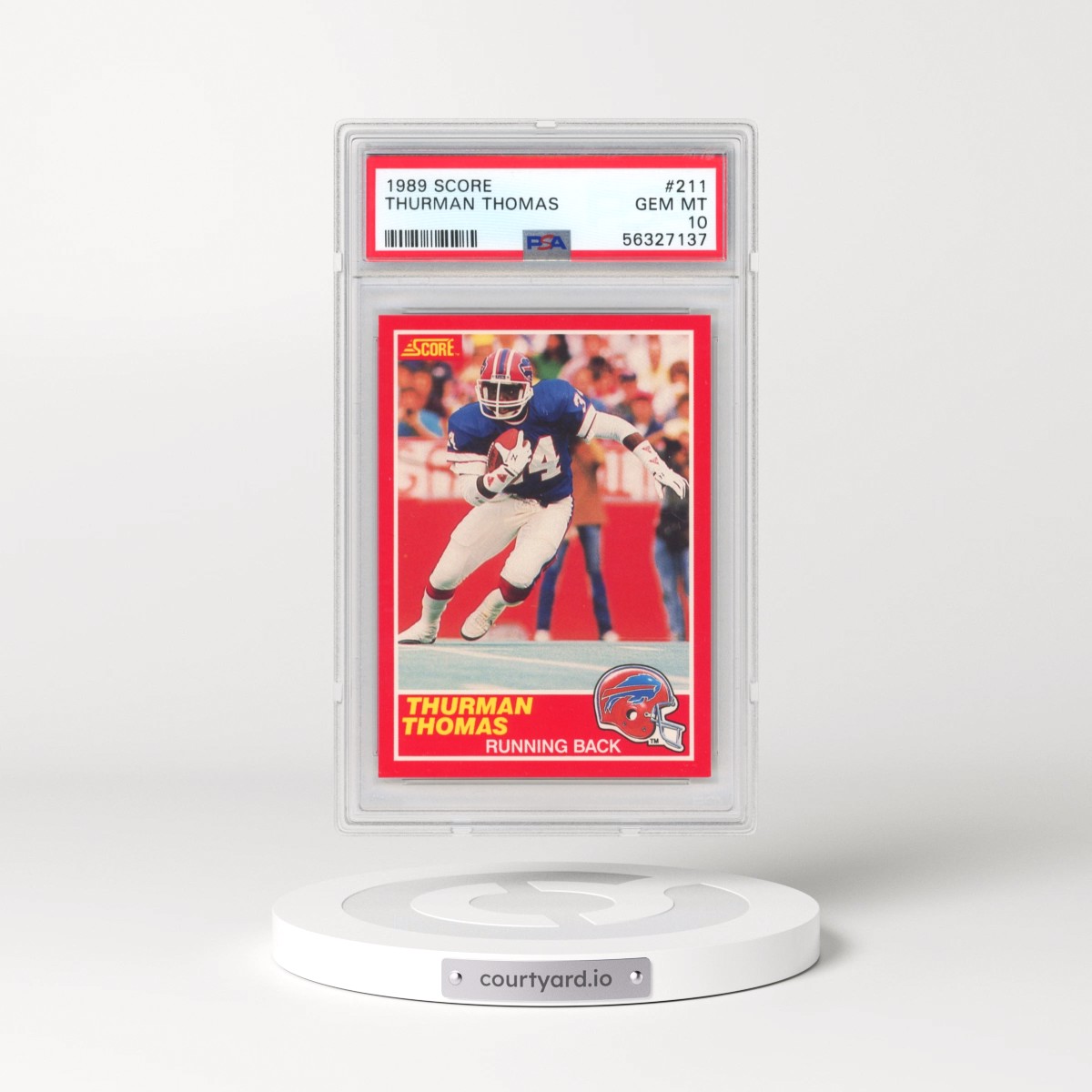 1989 Score #211 Thurman Thomas (PSA 10 GEM MINT)