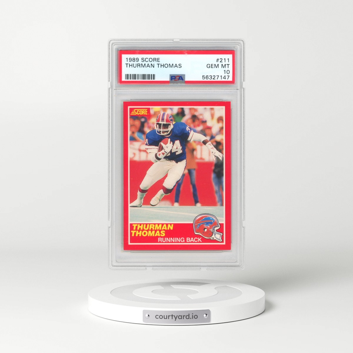 1989 Score Thurman Thomas #211 PSA 10