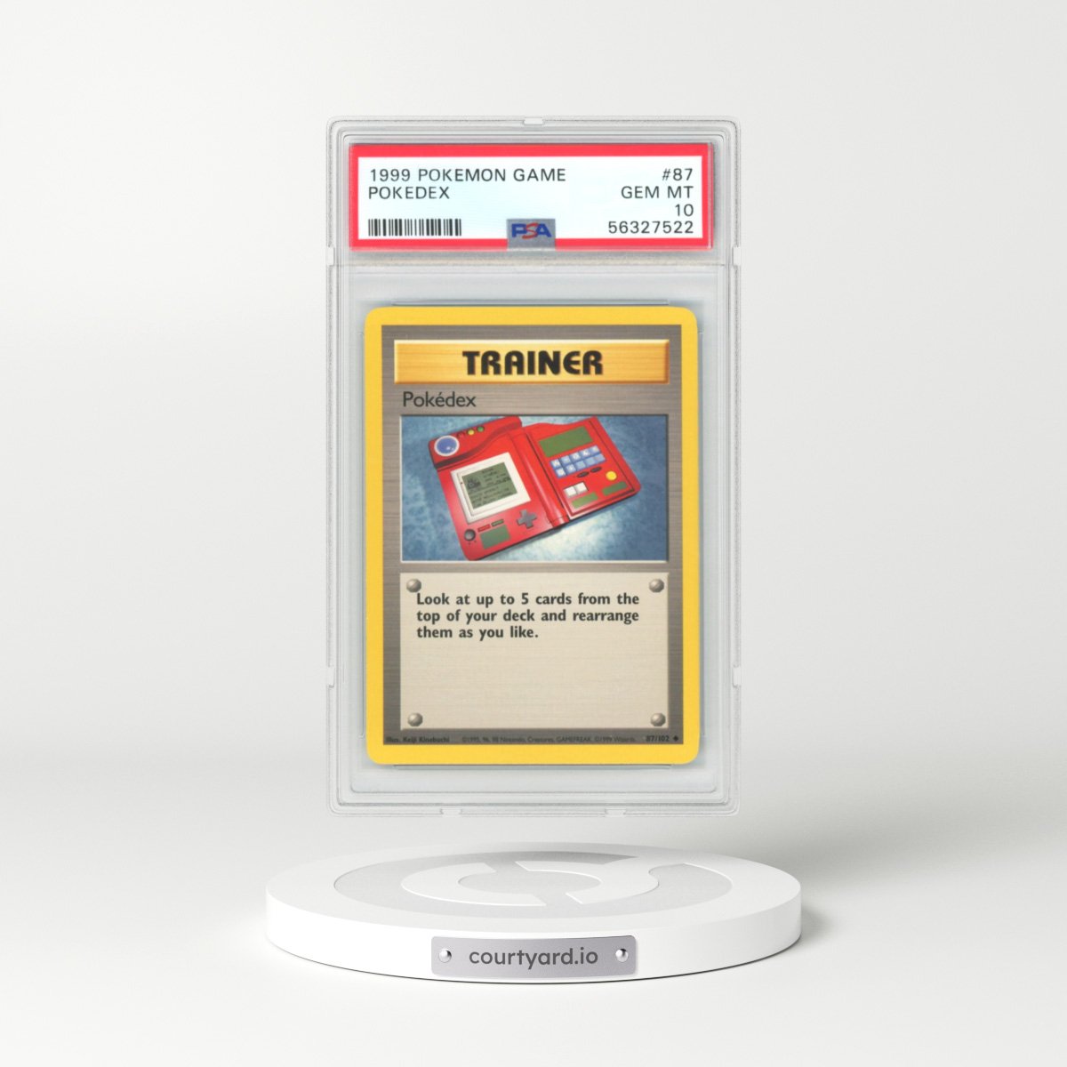 1999 Base Set #87 Pokédex (PSA 10 GEM MINT)