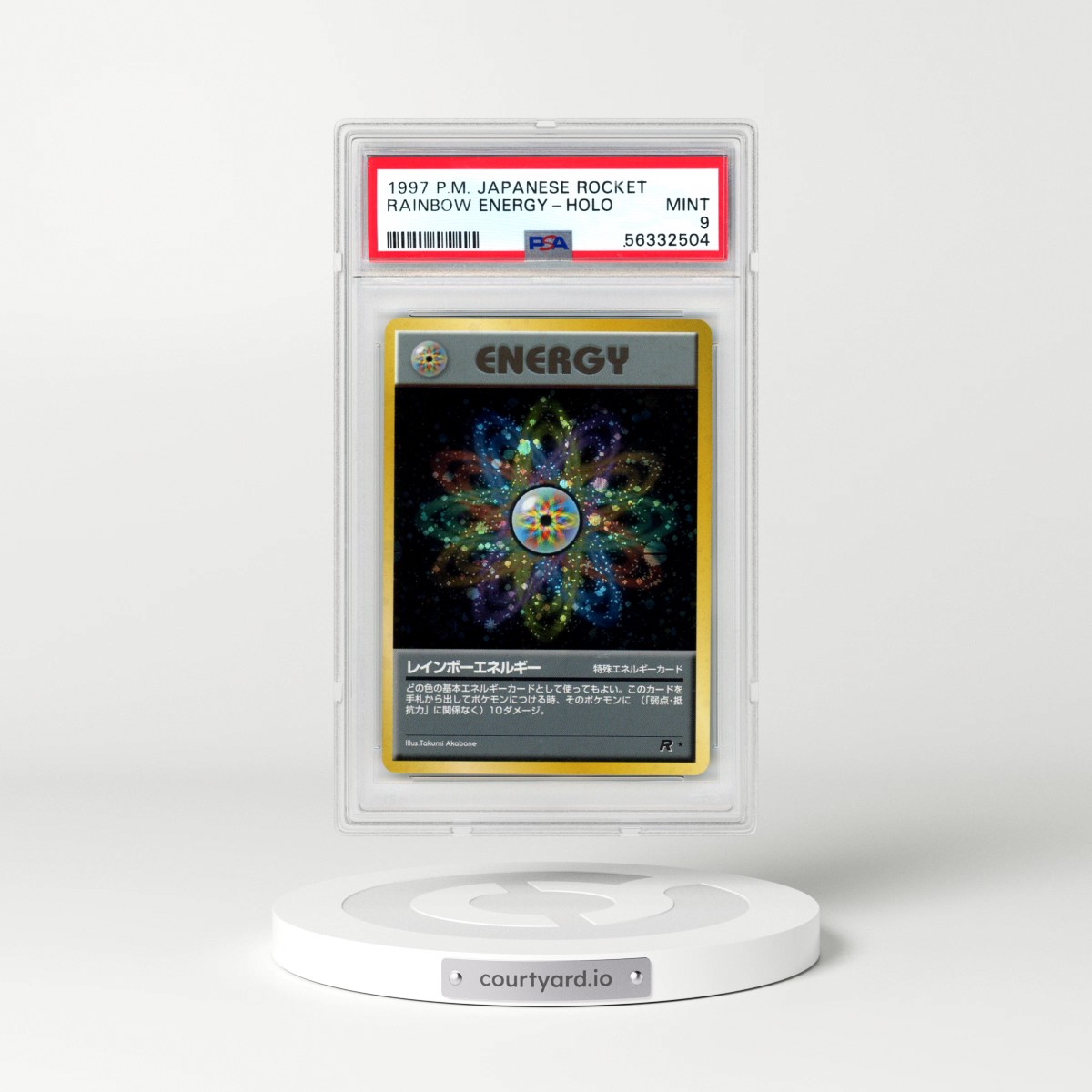 1997 Pokémon Rocket Rainbow Energy - Holo (PSA 9 MINT)